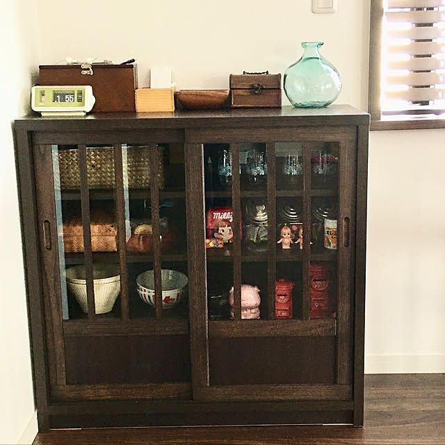 昭和レトロ 水屋箪笥のおしゃれなインテリア・部屋・家具の実例 昭和レトロ 水屋箪笥のおしゃれなインテリア・部屋・家具の実例