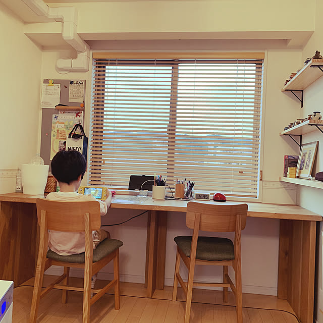 ウッドブランド/子どものいる暮らし/勉強スペース/机のインテリア実例 - 2020-07-30 16:46:30