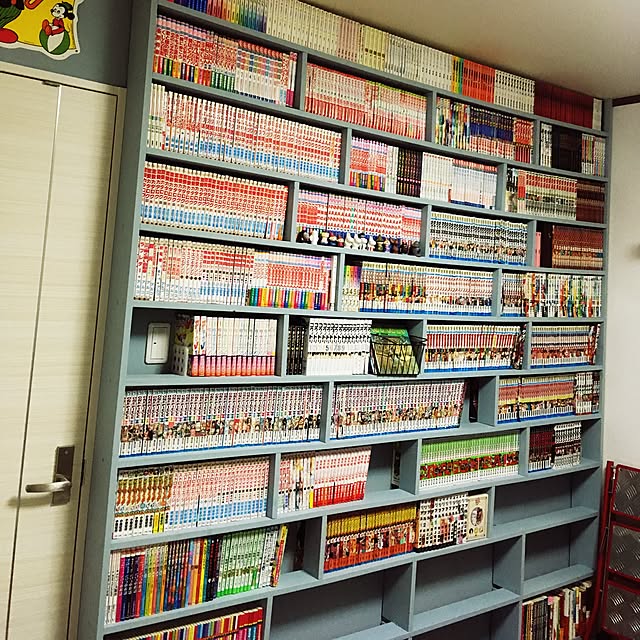 漫画収納 本棚DIYのインテリア・手作りの実例 | RoomClip 漫画収納 本棚DIYのインテリア・手作りの実例 | RoomClip