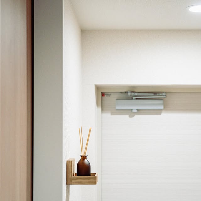 玄関/シンプル/ホワイトナチュラル/無印 ディフューザー/無印良品...などのインテリア実例 - 2022-02-19 21:57:49