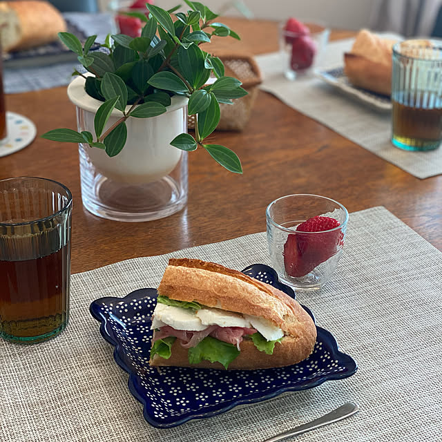 サンドイッチ/フランスパン/チコちゃんに叱られる/ポーランド食器/朝ごはん...などのインテリア実例 - 2021-04-11 08:22:35