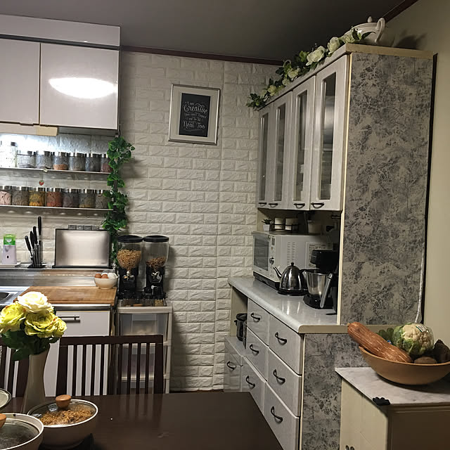 キッチン/ダイソー/DIY/IKEAのインテリア実例 - 2019-02-02 17:54:12