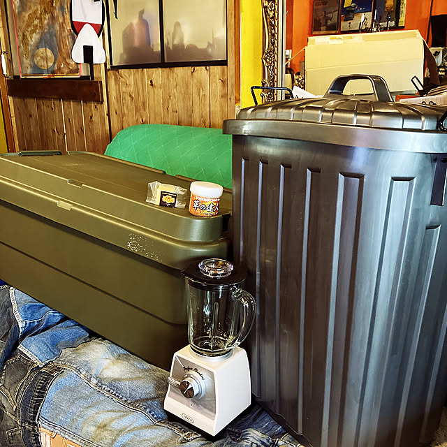 honnyの岩﨑工業-岩崎工業 日本製 屋外仕様ゴミ箱 スーパーカン 角型 60 グレーメタリック L-113Cの家具・インテリア写真
