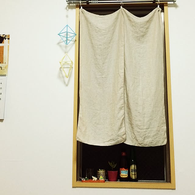 壁/天井/ヒンメリ/DIY/100均/多肉植物...などのインテリア実例 - 2015-07-08 01:25:09