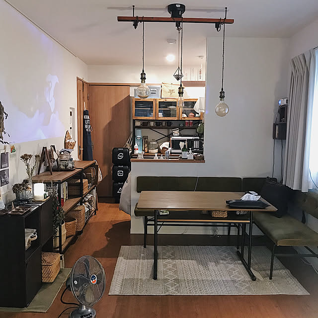 インダストリアルインテリア/ダイニングソファ/賃貸インテリア/journal standard Furniture/ふたり暮らし...などのインテリア実例 - 2020-06-06 18:35:32