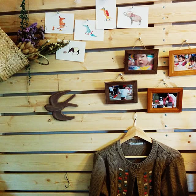 壁/天井/木製/ディアウォール/ディアウォールの壁/ハンドメイド...などのインテリア実例 - 2016-04-06 09:56:16