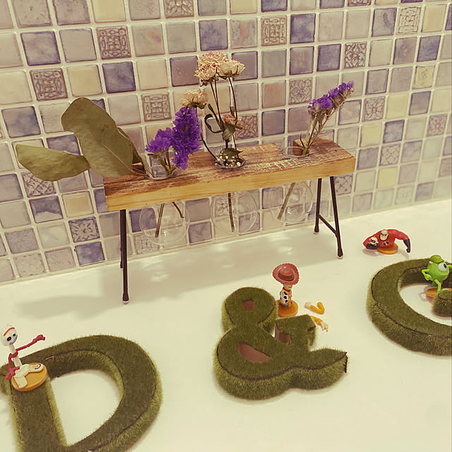 100均/ハンドメイド/ドライフラワー/バス/トイレのインテリア実例 - 2021-08-16 01:46:34