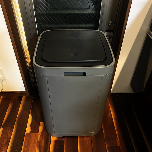 IKEA/イケア GIGANTISK：タッチ式ゴミ箱60L ダークグレー
