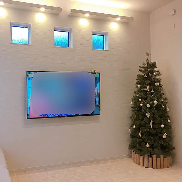 リビング/間接照明/新築一戸建て/北欧/クリスマスツリー出しました...などのインテリア実例 - 2018-11-07 01:21:19