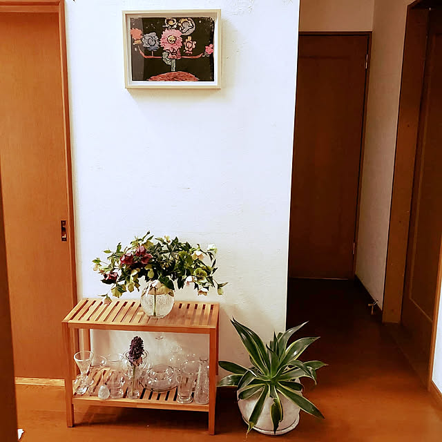 玄関/入り口/植物のある暮らし/いいね、フォロー本当に感謝デス☺︎/フォロワー様2450名超！感謝です♡/IKEAのインテリア実例 - 2021-04-09 22:54:36