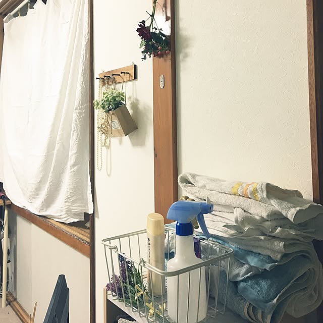 壁/天井/100均/フェイクグリーン/観葉植物のインテリア実例 - 2016-03-31 18:50:52