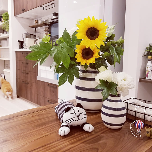 ダイニング/ねこ部/ねこと暮らす/ねこのいる風景/フラワーベース...などのインテリア実例 - 2019-07-15 21:10:03