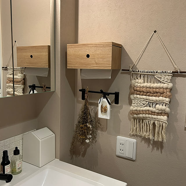 壁/天井/スリーコインズ/ドライフラワーのある暮らし/洗面所インテリア/洗面所...などのインテリア実例 - 2025-12-12 21:47:10