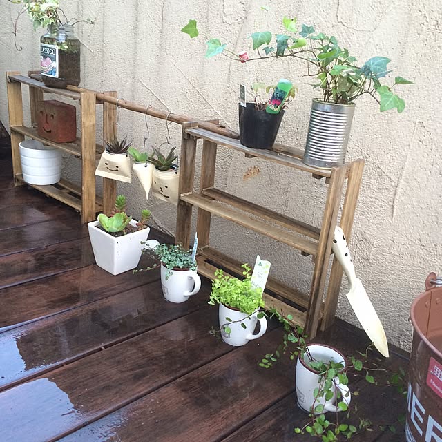 玄関/入り口/観葉植物/雑貨/セリアのインテリア実例 - 2015-12-03 22:55:09