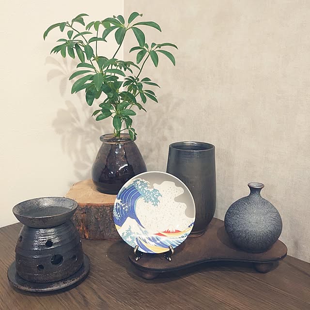 笠間焼/フラワーベース/一輪挿し/花瓶/キャビネットの上...などのインテリア実例 - 2023-05-09 21:21:25