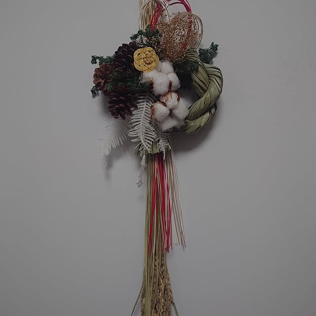 玄関/入り口/ハンドメイド/ドライフラワー/DIYのインテリア実例 - 2024-12-12 22:04:45
