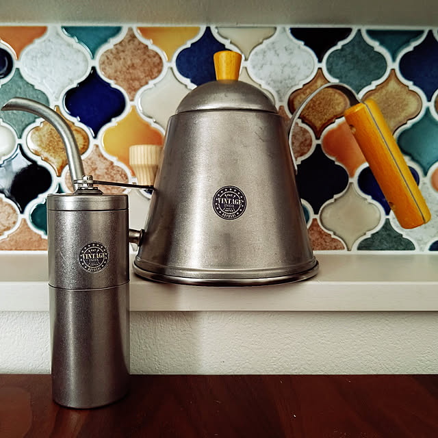 tmk0405の青芳-ヴィンテージイノックス コーヒーミル 日本製 VINTAGEINOX （正規販売品） 手挽き セラミ ステンレス エイジング加工 割れない 食洗機対応の家具・インテリア写真