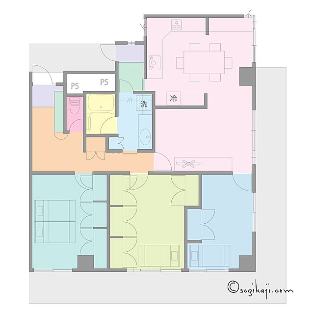 部屋全体/マンションリノベーション/間取り図のインテリア実例 - 2024-06-19 17:46:59