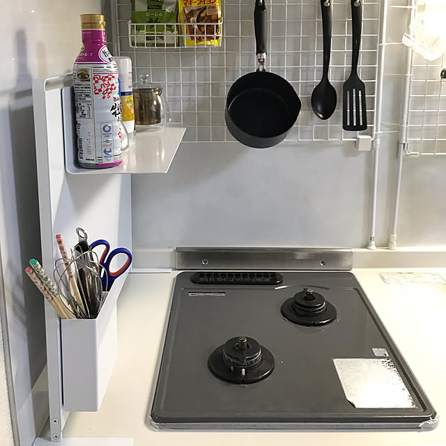 mimiの山崎実業-tower タワー(山崎実業) MAGNET KITCHEN SERIES マグネットキッチンツールスタンド (キッチン自立式スチールパネル向け) 磁石式 キッチンツール収納 調理小道具立て お玉立ての家具・インテリア写真