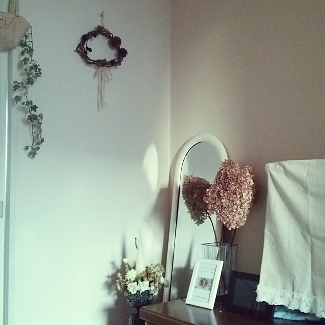 部屋全体/植物/紫陽花/ドライフラワー/雑貨...などのインテリア実例 - 2015-01-10 13:27:15