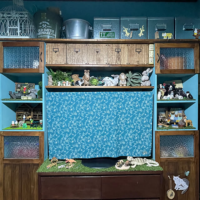 棚/ブライワックス ジャコビアン/アニマルオブジェ/猫/木のぬくもり...などのインテリア実例 - 2024-05-22 20:30:20
