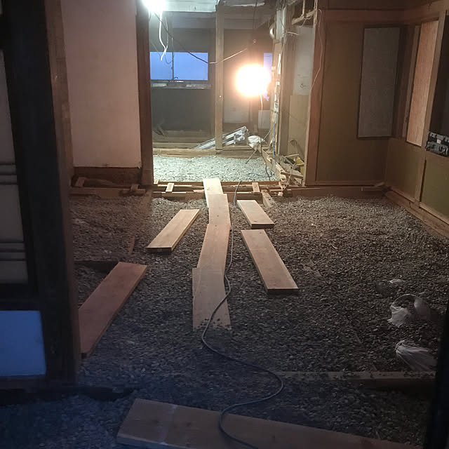 部屋全体/コンクリ床/土間/DIY/古民家...などのインテリア実例 - 2018-04-13 21:44:48