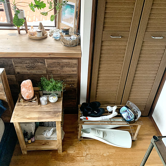 通気性重視/見せる収納/軽器材収納/ダイビング用品/DIY リメイク...などのインテリア実例 - 2020-08-10 09:59:09