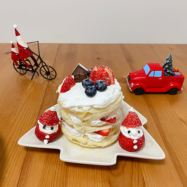 クリスマス/自粛生活を楽しむ♪/パイシートがほんとに便利♪/机のインテリア実例 - 2020-12-20 22:26:47