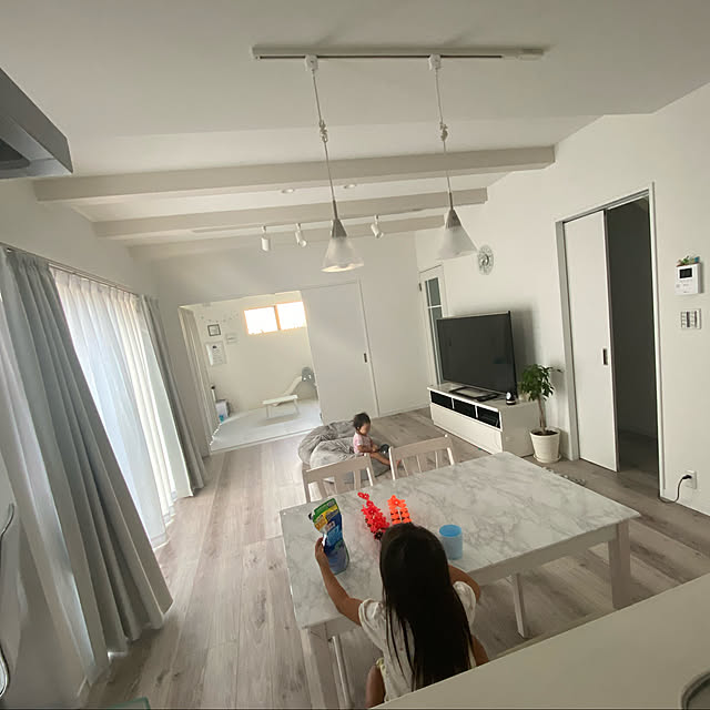 グレーインテリア/観葉植物/ホワイトインテリア/部屋全体のインテリア実例 - 2020-08-27 09:35:17