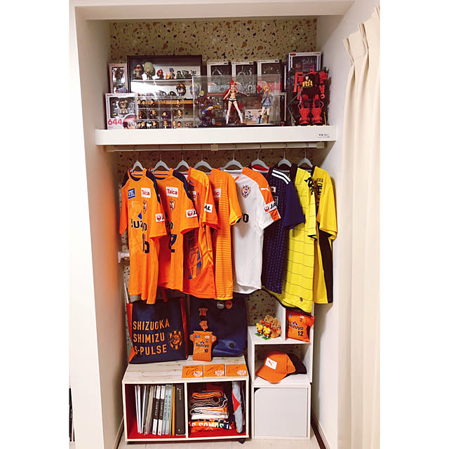 趣味スペース/サッカーグッズ/フィギュアのある部屋/フィギュア棚/サッカーユニフォーム...などのインテリア実例 - 2022-10-02 23:15:01