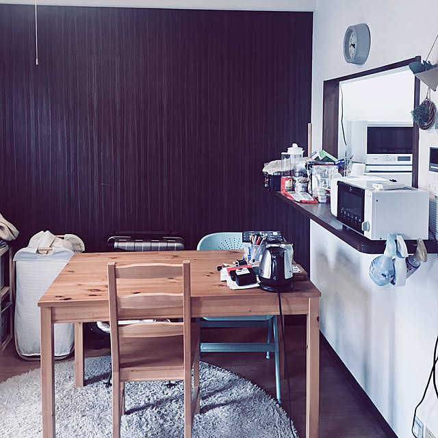 部屋全体/ダイニングテーブル/IKEA/ニトリ/ナチュラルのインテリア実例 - 2019-02-22 15:26:24