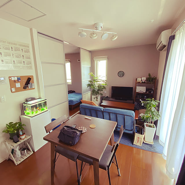 観葉植物/無印良品/セリア/ソファ/部屋全体のインテリア実例 - 2020-08-02 10:31:36