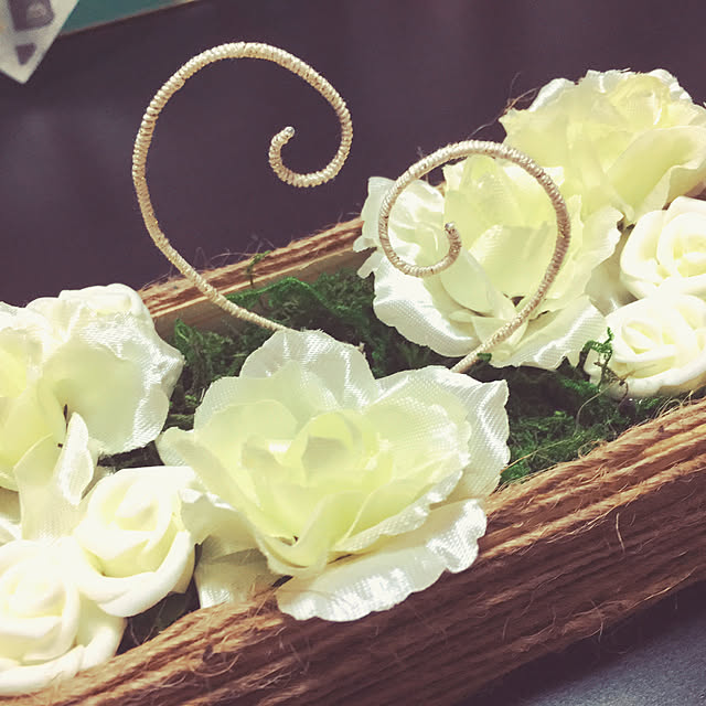 オーダーメイド 鳥&豪華レース&つまみ細工のお花のウエディング