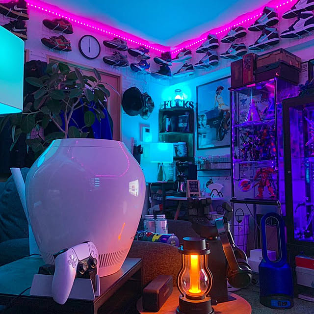オタク部屋/バルミューダ/コーヒーコーナー/観葉植物/フィギュア...などのインテリア実例 - 2022-01-15 14:19:46