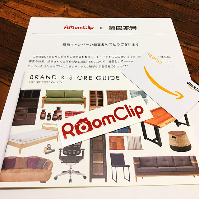 部屋全体/RoomClipステッカー♡/RoomClip運営チームの皆様に感謝♡/roomclipステッカー/関家具ソファー...などのインテリア実例 - 2017-08-20 22:09:40