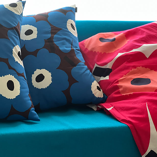 Marimekko ウニッコ赤 掛け布団カバー&枕カバーセット Marimekko ウニッコ赤 掛け布団カバー&枕カバーセット