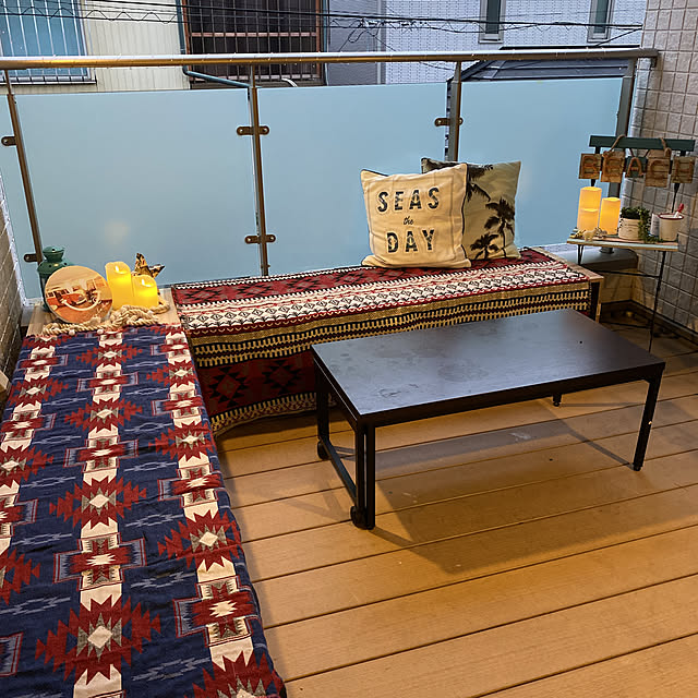 mamiのイケア-IKEA　イケア　GODAFTON グダフトン LED　ブロックキャンドル 室内　屋外用 3点セット　電池式　ナチュラル　照明　デコレーション　輸入　の家具・インテリア写真
