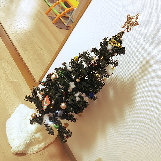 クリスマスディスプレイ/クリスマス/クリスマスツリー/ツリースカート手作り/ツリースカート...などのインテリア実例 - 2020-11-25 15:52:02