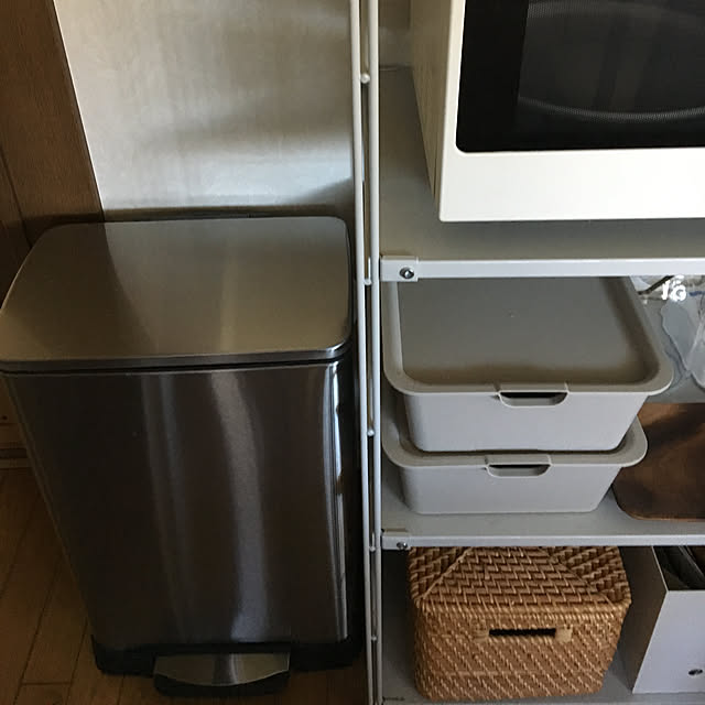 無印良品 ステンレスユニットシェルフ・ステンレス棚セット・中 無印良品 ステンレスユニットシェルフ・ステンレス棚セット・中