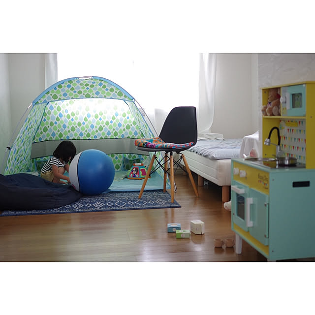 おもちゃ部屋/おもちゃ/イームズチェア/テント/子ども部屋インテリア...などのインテリア実例 - 2021-08-08 21:00:43