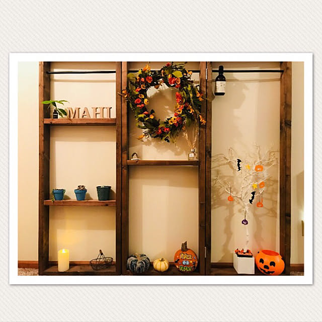 玄関/入り口/ハロウィン/ハンドメイド/DIY/多肉植物...などのインテリア実例 - 2017-10-10 09:37:15