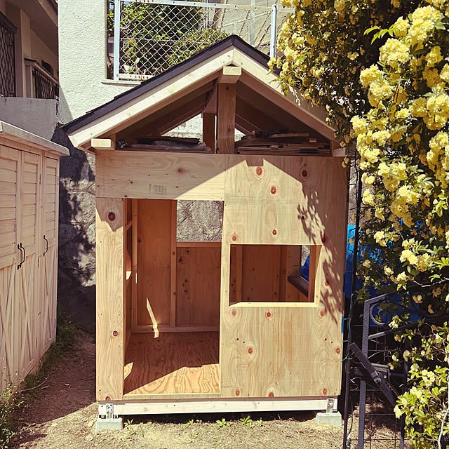 玄関/入り口/小屋作り/小屋のある庭/小屋DIY/小屋...などのインテリア実例 - 2025-04-27 21:34:42