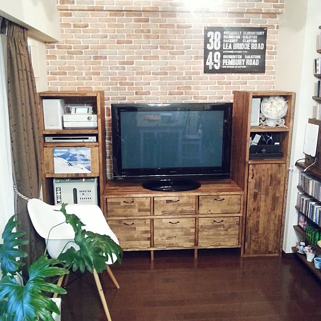 リビング/テレビ台DIY/マガジンラックDIY/テレビボード/テレビボードDIY...などのインテリア実例 - 2016-02-05 17:38:49