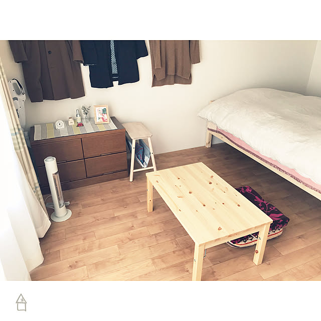 部屋全体/ヒーターちっちゃいな/無印良品/一人暮らし/IKEAのインテリア実例 - 2018-12-19 14:31:16