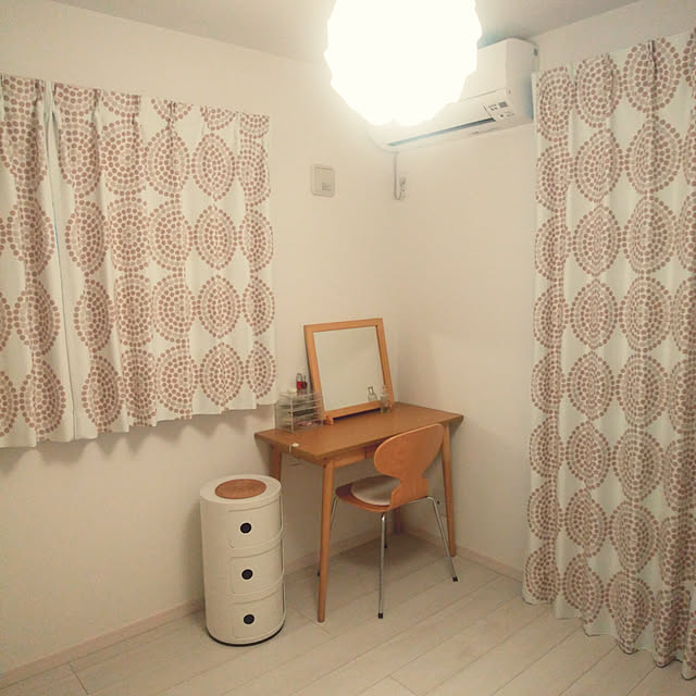 部屋全体/ニトリ/ニトリのカーテン/無印良品/ドレッサーのインテリア実例 - 2020-04-28 18:35:35