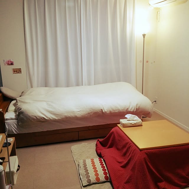 部屋全体/1K/一人暮らし/無印良品/ニトリ...などのインテリア実例 - 2016-12-02 23:08:42