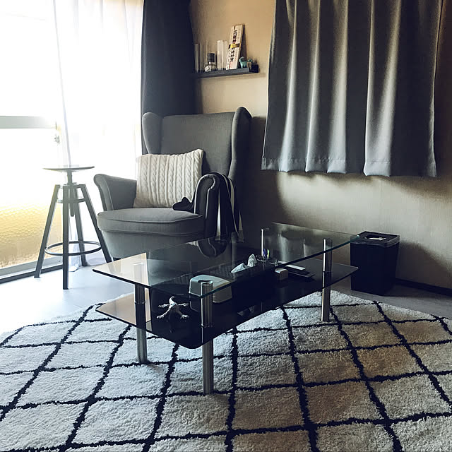 部屋全体/モノトーンインテリア/ホテルライクに憧れる/大掃除完了/楽天で買ったもの...などのインテリア実例 - 2018-12-29 12:58:52