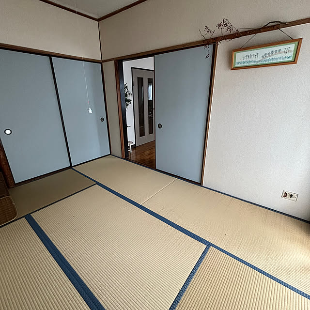 部屋全体/すっきり暮らす/アクセントクロス/ふすまに壁紙/丁寧な暮らし...などのインテリア実例 - 2024-03-05 10:26:23