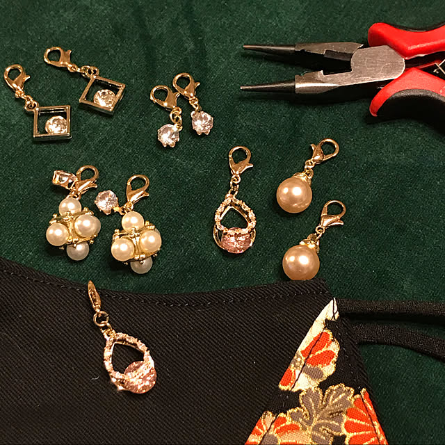 マクスチャーム手作り/マスクチャーム/マスク/ハンドメイド/おうち時間...などのインテリア実例 - 2021-01-18 00:32:39