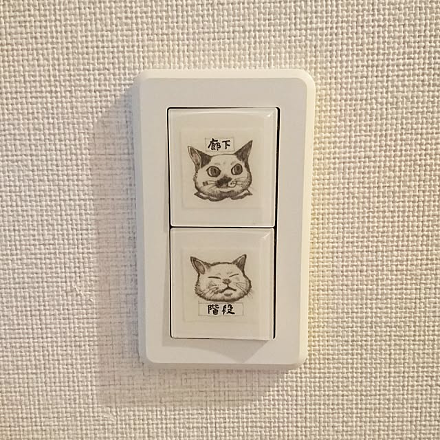 壁/天井/スイッチ/ヒグチユウコ/マスキングテープ/電気スイッチ...などのインテリア実例 - 2017-05-06 15:23:54